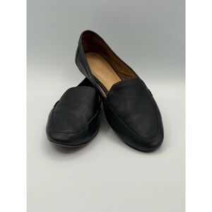 Talbots Black Leather Loafers 6.5M – Genuine Leather Slip-On Flats, Classic